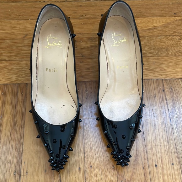 Christian Louboutin Shoes - Black patent Louboutin heels